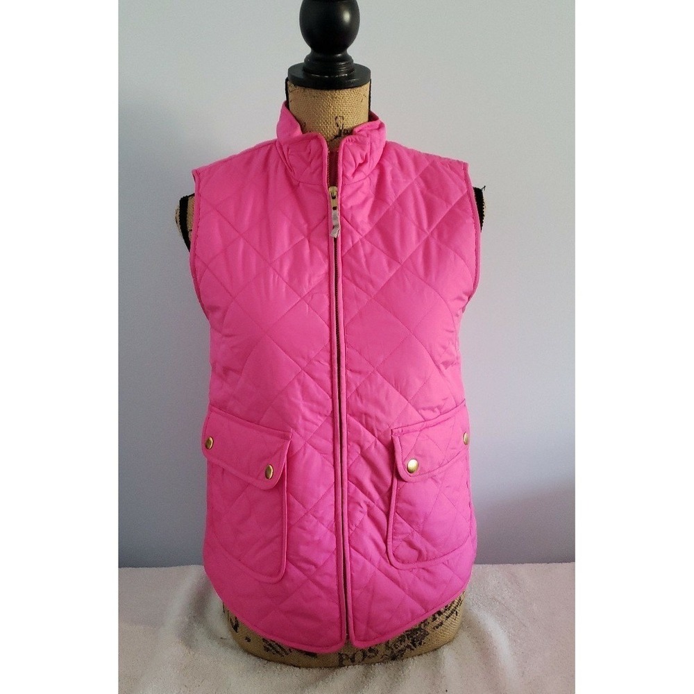 J. Crew Girls Vest Pink with Sharpa inside Size 14